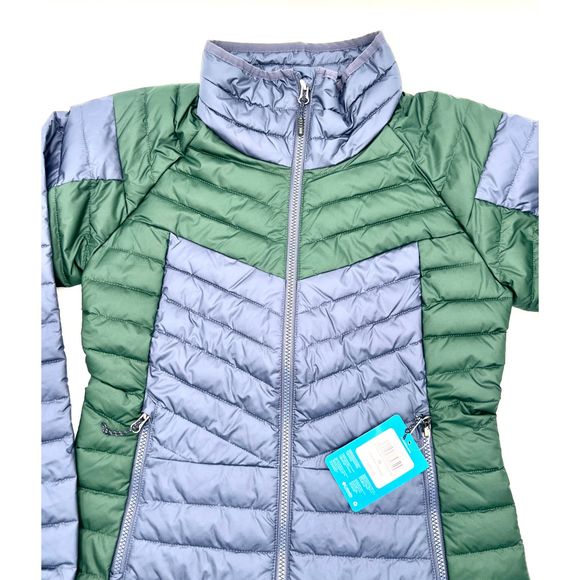 Columbia Women's Powder Lite II Full Zip Jacket Nocturnal and Spruce NWT $160 - Picture 1 of 13